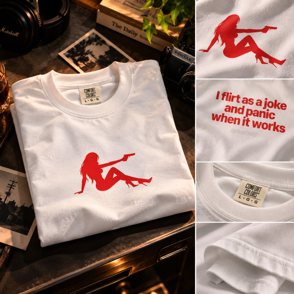 Flirt As A Joke Tee — Image 3