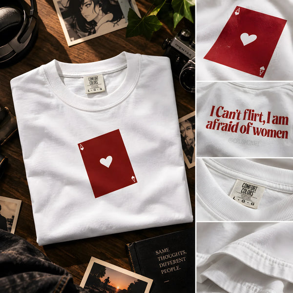 I Can't Flirt I Am Afraid of Women T-shirt mockup